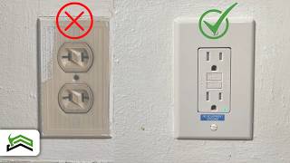 How To Replace An Old 2 Prong Outlet Using 3 Prong GFCI [upl. by Scheer]