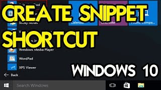 HOW TO USE THE SNIPPING TOOL SHORTCUT  WINDOWS 10 TUTORIAL [upl. by Tanney]