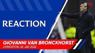 REACTION  Giovanni van Bronckhorst  26 Jan 2022 [upl. by Westley]