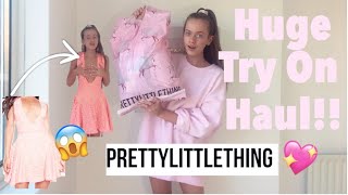 HUGE PRETTY LITTLE THING HAUL  AUTUMN WINTER TRY ON HAUL🎀💖 [upl. by Atrice954]