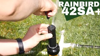 How to adjust RainBird 42SA sprinkler head [upl. by Sevik]