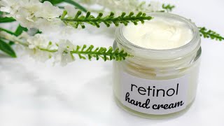 How to Make Retinol Hand  Body Cream  Anti Aging Body Moisturizer [upl. by Kciregor]