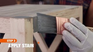 How To Finish Wood 101  The Home Depot [upl. by Zil]