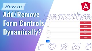 How to AddRemove Form Controls in Angular [upl. by Hanover700]