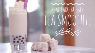 How To Make Taro Bubble Tea  Smoothie Recipe [upl. by Debi]