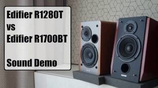 Edifier R1280T vs Edifier R1700BT  Sound Demo [upl. by Atikel]