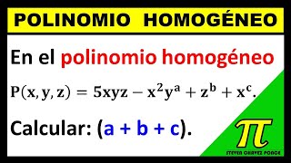 Polinomios  polinomios homogéneos  ejercicios resueltos [upl. by Heddi]