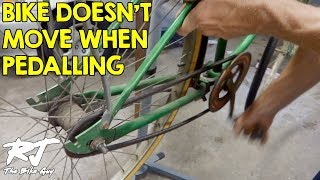 Pedals Turn But Rear Wheel Doesnt  Bike Wont Move  How To Fix [upl. by Oringa]