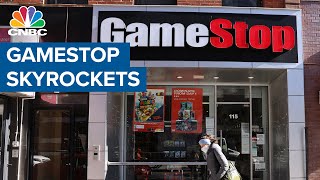 GameStop skyrockets as retail investors force short squeeze [upl. by Blaseio895]