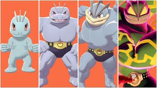 FULL MACHOP EVOLUTION TEAM   Machop  Machoke  Machamp Gigantamax [upl. by Maighdlin]