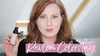 Revlon Colorstay Foundation 110 Ivory Review and Demo [upl. by Alel270]