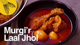 Murgir Laal Jhol—a fiery red Bengali chicken curry [upl. by Yrtnej398]