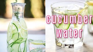 cucumber water recipe and benefits [upl. by Zamora216]