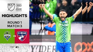 HIGHLIGHTS Seattle Sounders FC vs FC Dallas  November 10 2023 [upl. by Estas]