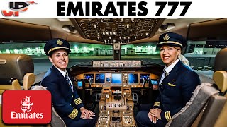 Emirates Women Pilot Boeing 777 into Quito  Cockpit Views [upl. by Ijuy711]