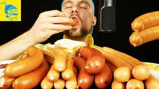 ASMR Very Popular German Sausages Sausage Mukbang 🇩🇪 [upl. by Enelrahs]