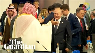 Putin and Saudi crown prince highfive at G20 summit [upl. by Flint]