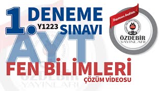 EKİM 2023  AYT 1 DENEME SINAVI FEN BİLİMLERİ ÇÖZÜM VİDEOLARI [upl. by Siva]