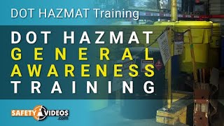 DOT HAZMAT General Awareness [upl. by Isidro]