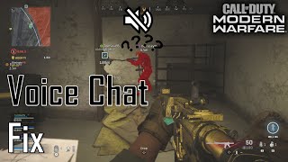 How to Fix Voice Chat on Modern Warfare and Warzone  Solution for CrossPlay including PC [upl. by Donelle]