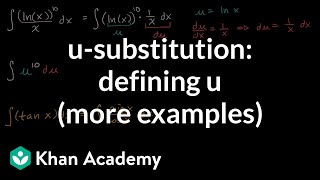 substitution defining  more examples  AP Calculus AB  Khan Academy [upl. by Notsnhoj991]