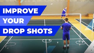 Badminton drop variations  5 exercises [upl. by Hullda]