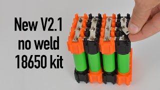 New amp improved Vruzend V21 noweld 18650 kit [upl. by Saimon]