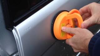 DENT REMOVAL Harbor Freight Dent Puller Suction Cup Review [upl. by Klotz]