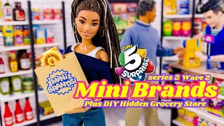 Mini Brands Series 2 PLUS DIY Hidden Grocery Store [upl. by Leuqram]