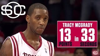 That time Tracy McGrady scored 13 points in 33 seconds  SportsCenter  ESPN Archives [upl. by Unhsiv]