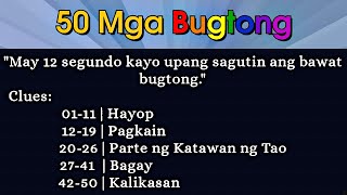 50 Mga Bugtong or Filipino Riddles Part 1 [upl. by Raeann]