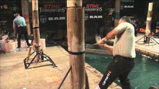 STIHL TIMBERSPORTS® US Championship 2012  Springboard Chop [upl. by Salot357]