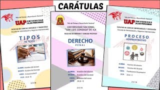 CARÁTULAS EN WORD 4 Diseños  TUTORIAL fácil paso a paso  Shirlhy [upl. by Lodi]