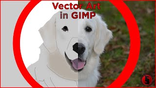 Create a Vector Art with any Image  Gimp Tutorial [upl. by Neirrad]