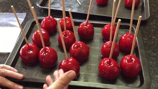 How to make toffee apples  candy apples [upl. by Kermit38]