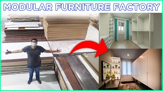 Modular Furniture Factory  HOW ITS MADE Interior Design Factory WALKTHROUGH and TOUR [upl. by Agretha]