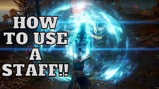 How To Use A Staff And Spells In Elden Ring [upl. by Lovmilla]