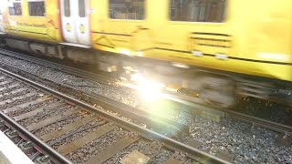 Merseyrail 507 009 making arcs at Birkdale station [upl. by Brufsky468]