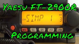 Yaesu FT2980 and FT2900R Programming Tutorial [upl. by Cyb829]