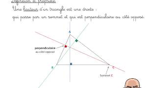 Médianes hauteurs et médiatrices [upl. by Petrine839]