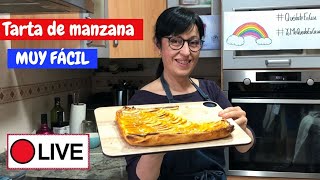 Tarta de manzana fácil 🔴DIRECTO [upl. by Aneerak]