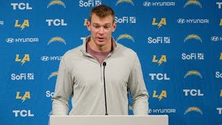 Easton Stick Postgame Press Conference vs Raiders  LA Chargers [upl. by Rekrap306]