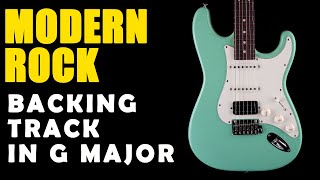 Modern Rock Backing Track in G Major  Easy Jam Tracks [upl. by Nizam471]