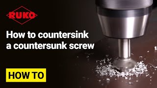 How to countersink a countersunk screw [upl. by Acilgna]