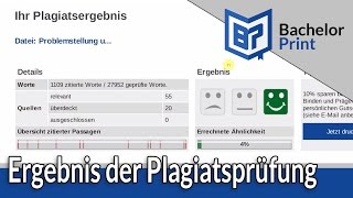 PLAGIATSPRÜFUNG ONLINE  Erklärung des Plagiatsreports [upl. by Jillene429]