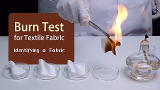 Burn Test for Fabric Identification [upl. by Pollack]