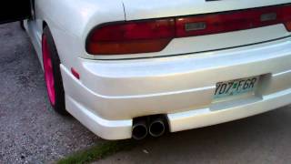 Tonyas 240sx LS1 Swap Heads and Cam MS3 and T56 Exhaust Finished Dual 3quot Stainless [upl. by Fridlund]