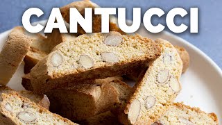 Cantucci  Easy Italian Almond Biscotti 10min Prep [upl. by Azarria]