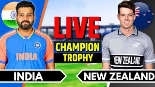 India vs New Zealand Match 12  Live Cricket Match Today  IND vs NZ  Champions Trophy Last 40 Ov [upl. by Carboni965]