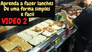 COMO FAZER LANCHES AULA 2 PARA INICIANTES X EXECUTIVO [upl. by Inoliel22]